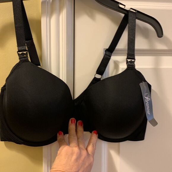 Paramour Size 42DD Nursing bra black NWT - Picture 3 of 8
